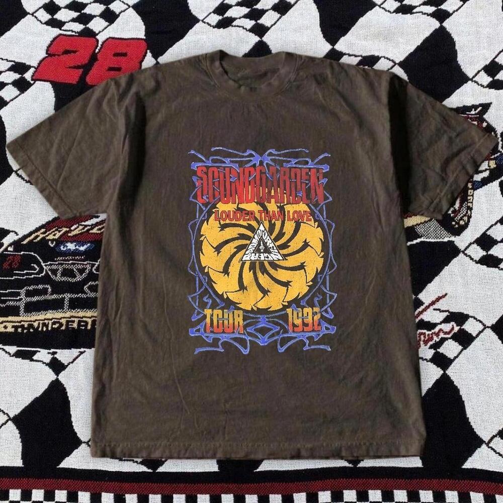 Gildan Brown T Shirt Brown Soundgarden T Shirt
